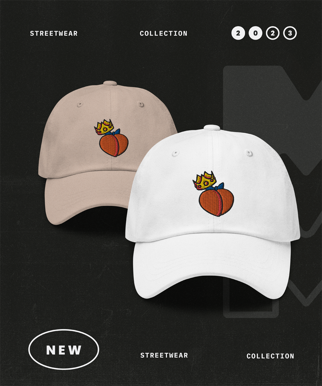 Peach Princess Dad Hat