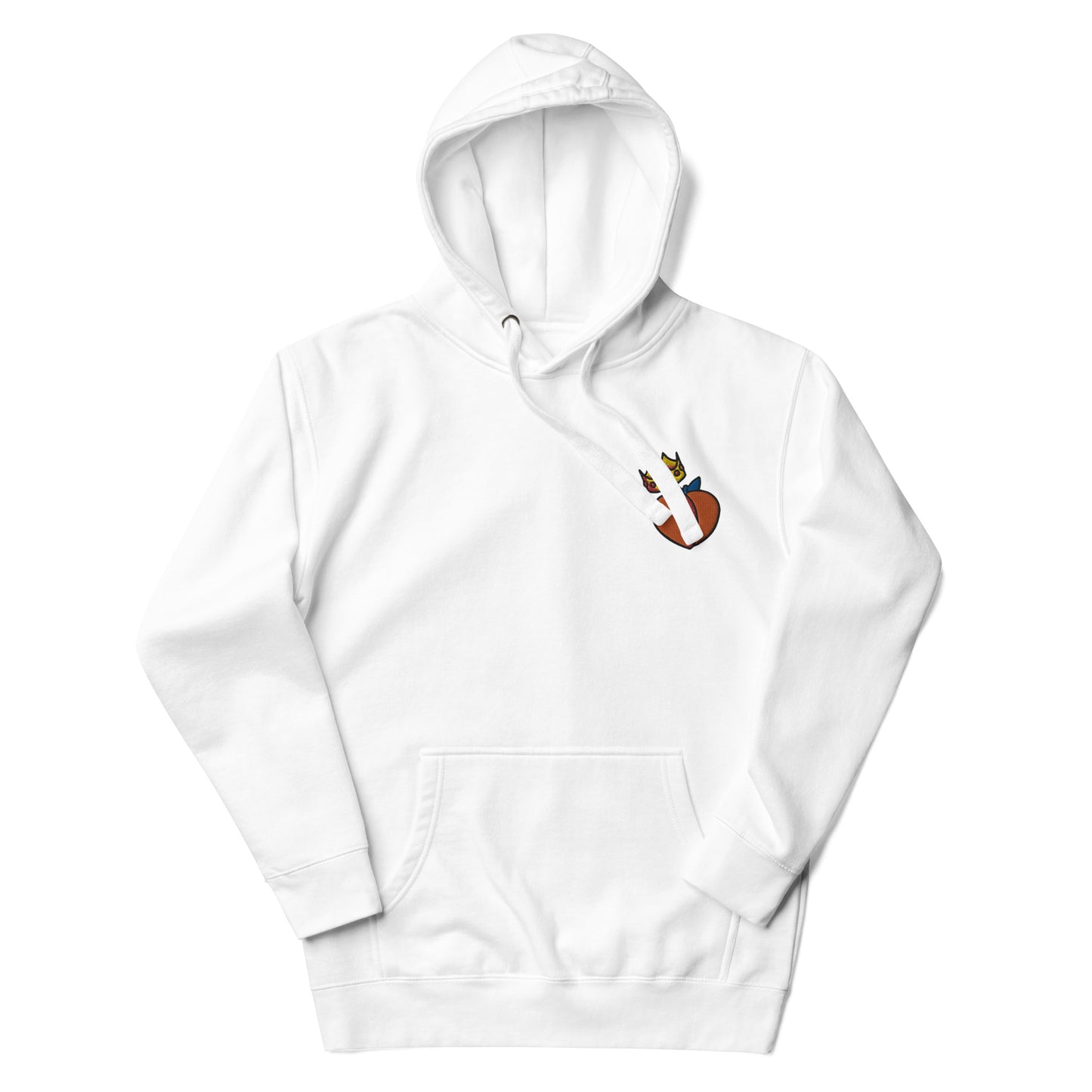 Peach Embroidery Hoodie